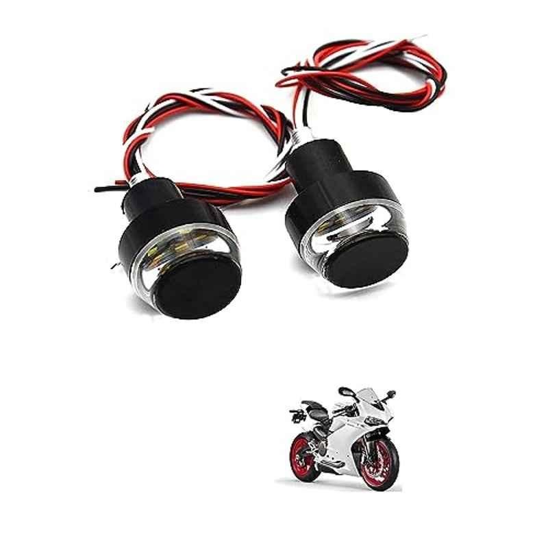 Kozdiko 2 Pcs Dual Colour Motorcycle LED Indicator Turn Signal Handle Bar Light Set for Ducati 959 Panigale