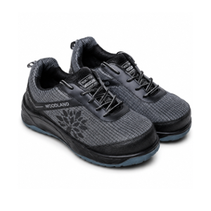 Woodland Ranger Polyurethane 200J Black Safety Shoes, Size: 8