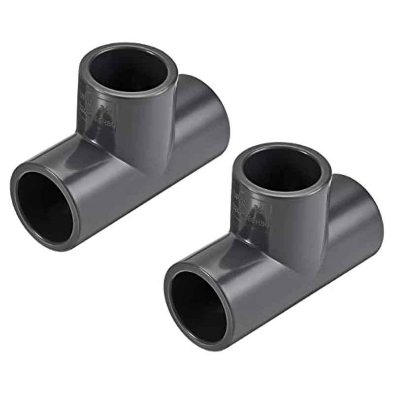 3/4 inch 3 Way UPVC Black Tee (Pack of 2)