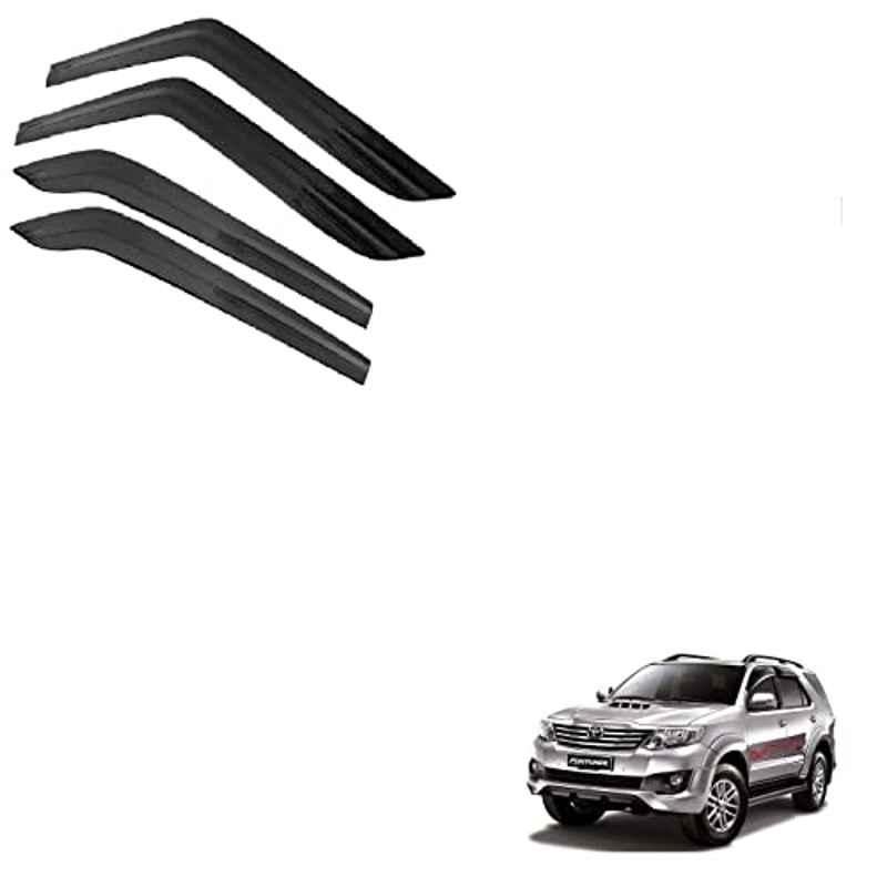 Kozdiko Plastic Black Car Door Visor for Toyota Old Fortuner