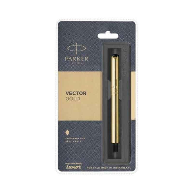 Parker Vector GT Golden Fountain Pen, 9000014375