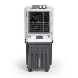 Summercool Solitaire 140W 75 Litre Polypropylene Off White & Blue Tower Air Cooler with Honeycomb Pad Cooling & 1 Year Warranty, SUMSOLI75LP1
