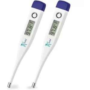 K-Life DT-01 Plastic White Digital Thermometer with LCD Display (Pack of 2)