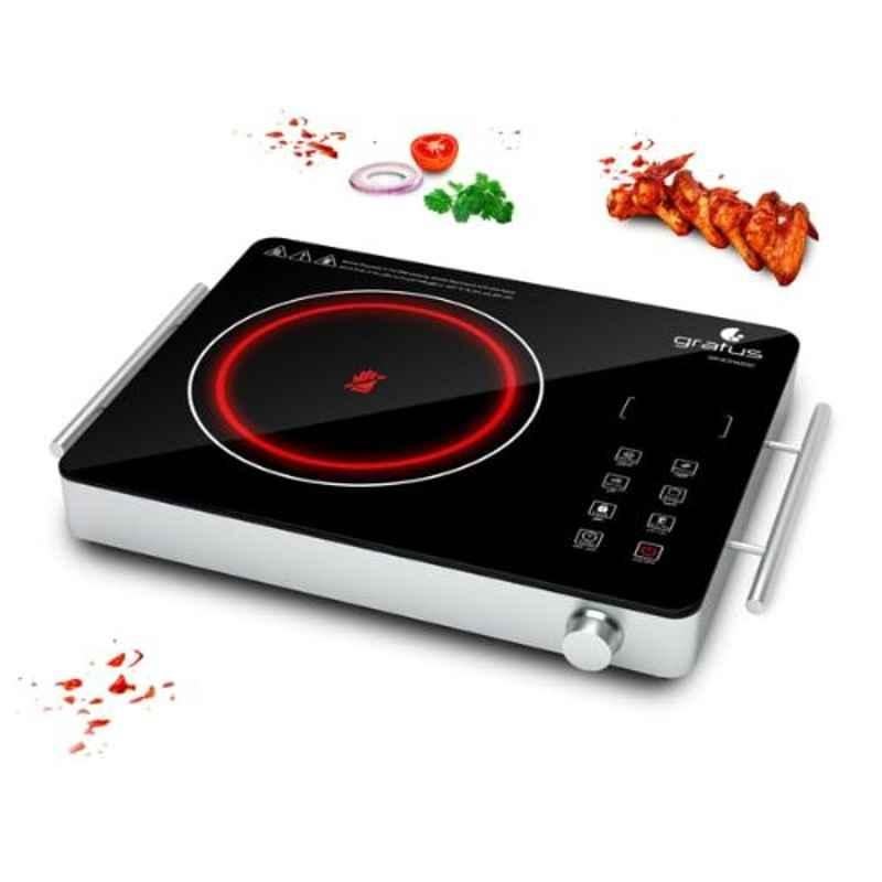 Gratus IC214ZGC 2200W Infrared Electric Cooker with Handle
