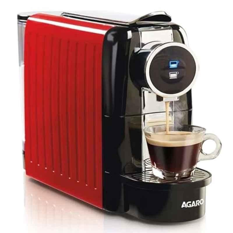 AGARO Galaxy 1260W 650ml Metal Red Espresso Coffee Maker, 34072