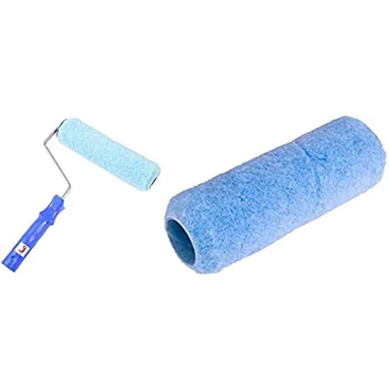 Abbasali 9 inch Paint Roller with Plastic Handle & Spare Refill