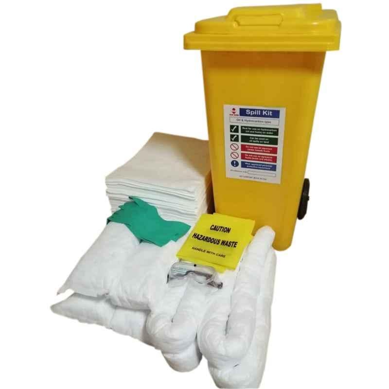 BNR Sorb 30 Gallon Non Woven White & Yellow Oil Chemical Spill Kit