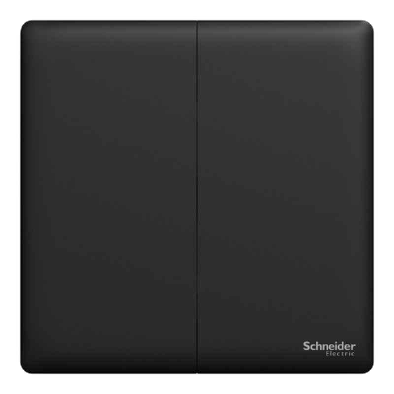 Schneider Electric Unica X 16AX 250V 2 Gangs Jet Black Intermediate Switch - NUX32_IM_JB