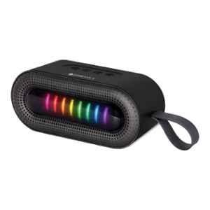 Zebronics Delight 30 8W Black Portable Bluetooth Speaker with Carry Loop, TWS Function & 7 RGB Modes, PSPK 76
