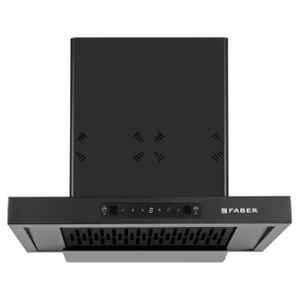 Faber Bonito 1250m3/hr 60cm Black Heat Autoclean Wall Mounting Chimney, 325.0682.704