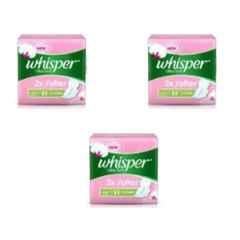 Whisper 15 Pcs White Cotton Disposable Period Panty Packet, Size: Large (Pack of 3)