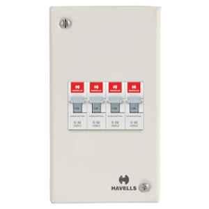Havells 4 Way Sheet Steel Powder Painted MCB Enclosure, DHDESFP