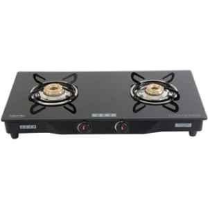 Usha Ebony Stainless Steel Manual 2 Burner Gas Stove, GS 3001 AI