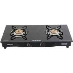 Usha Ebony Stainless Steel Manual 2 Burner Gas Stove, GS 3001 AI