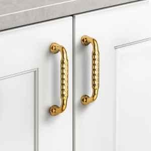 Plantex 96mm Zinc Gold PVD Finish Pull Cabinet Handle for Home & Office, APS-DTC-3710-GOLD-96MM-PK-2 (Pack of 2)