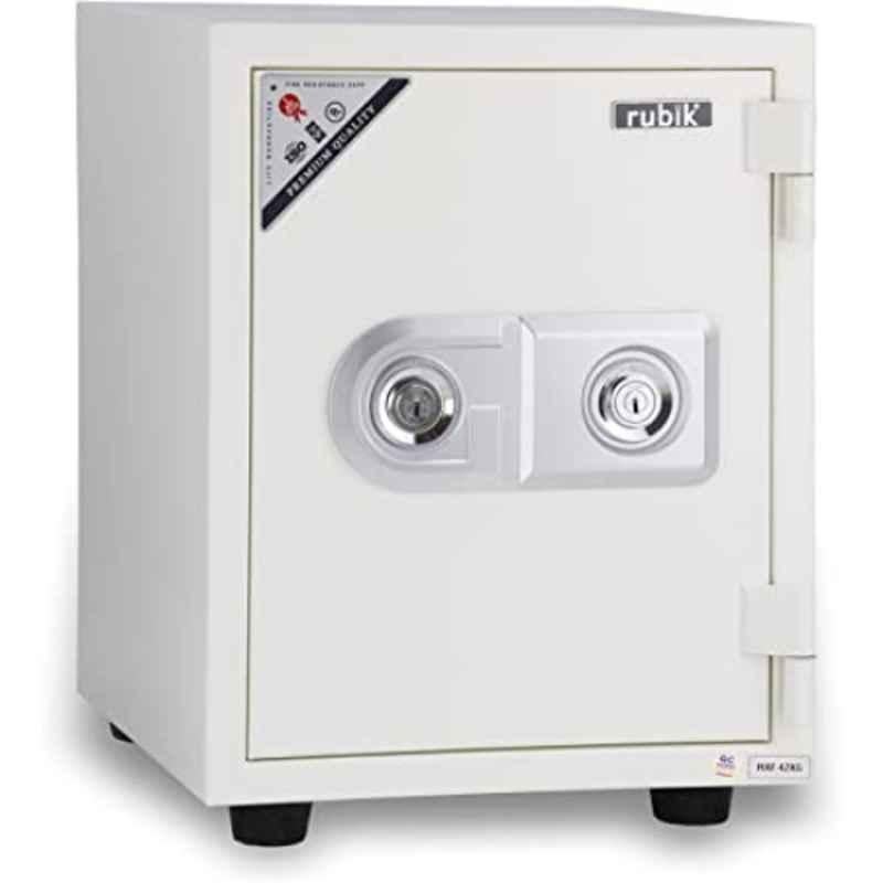 Rubik 42kg Stainless Steel White Fire Safety Box, RBMF42KG-W