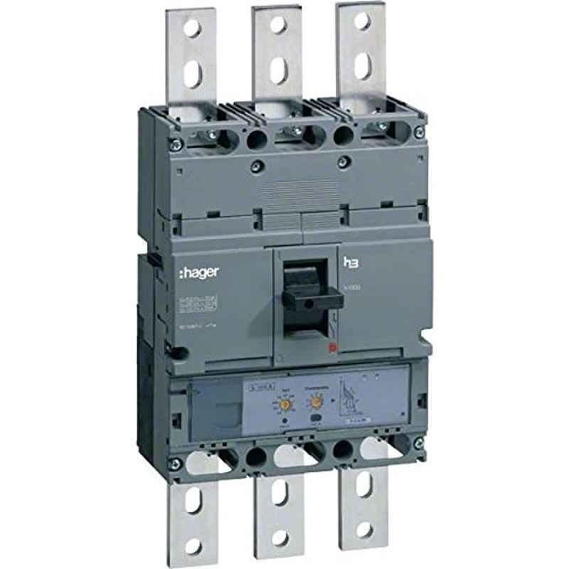 Hager 1000A 50kA 3 Pole Standard Moulded Case Circuit Breaker, HNE970H