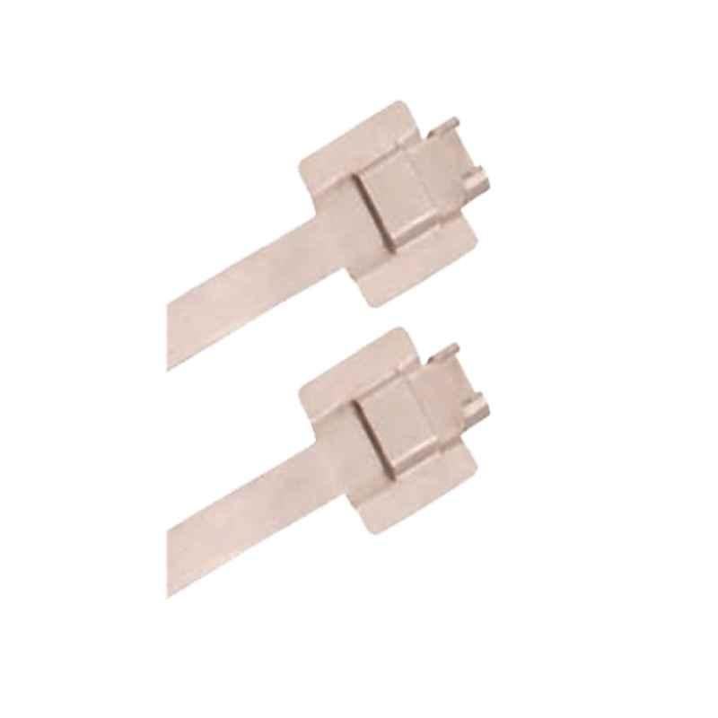R-Loc 100 Pcs 9.53x305mm SS316 Uncoated Releasable Cable Ties Bag, RU96-305