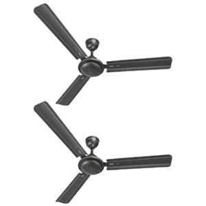 Longway Nexa 50W Smoked Brown 3 Blade Ultra High Speed Anti-Dust Decorative Ceiling Fan, Sweep: 1200 mm (Pack of 2)