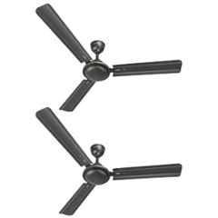 Longway Nexa 50W Smoked Brown 3 Blade Ultra High Speed Anti-Dust Decorative Ceiling Fan, Sweep: 1200 mm (Pack of 2)