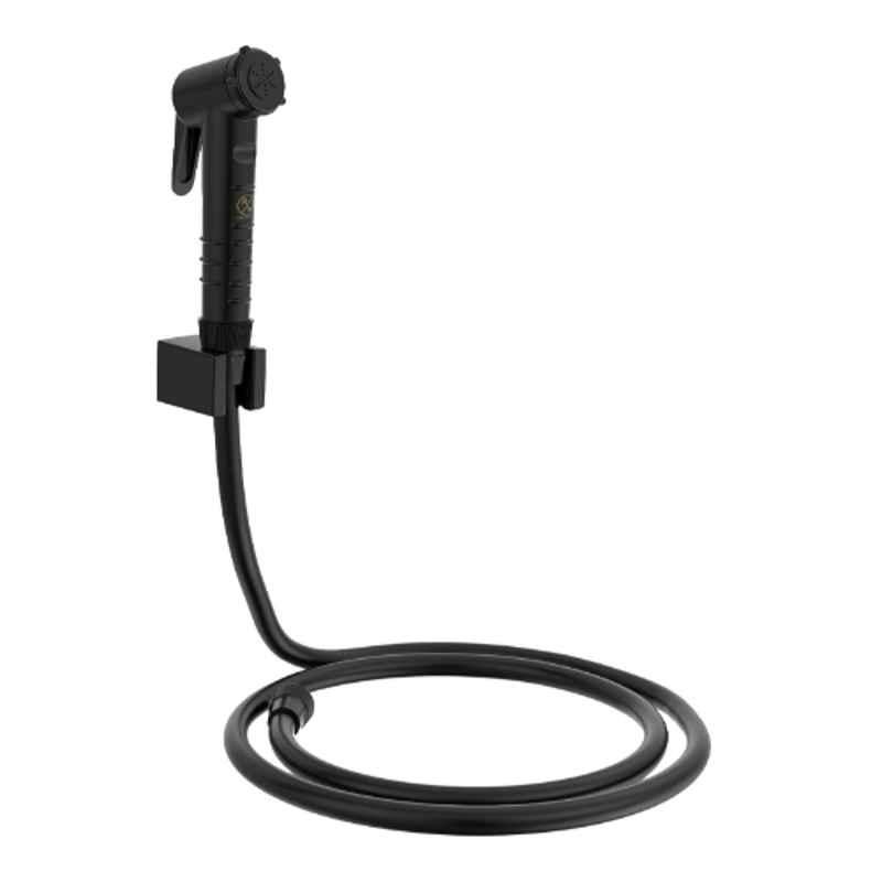 RN Black.2 Health Faucet Set with Hose Pipe & Wall Holder for Toilet Cleaning