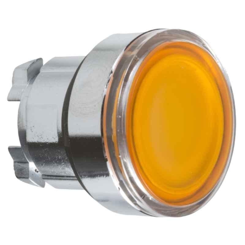 Schneider 22mm Round Orange Flush Illuminated Push Button for Integral LED, ZB4BW353