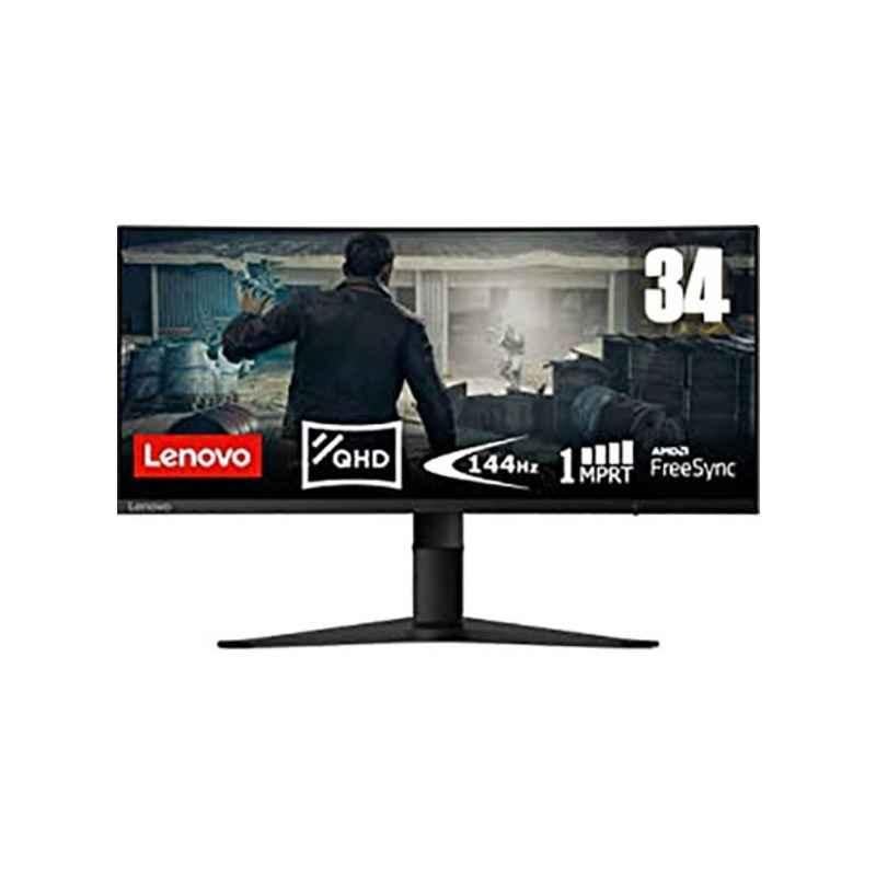 Lenovo 34 inch Gaming Black Monitor, 66A1GACBUK