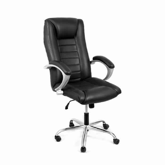 high living exclusive black leatherette high back office chair