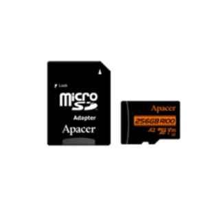 Apacer UHS-I U3 V30 A2 256GB MicroSDXC Class 10 Black Memory Card with Adapter