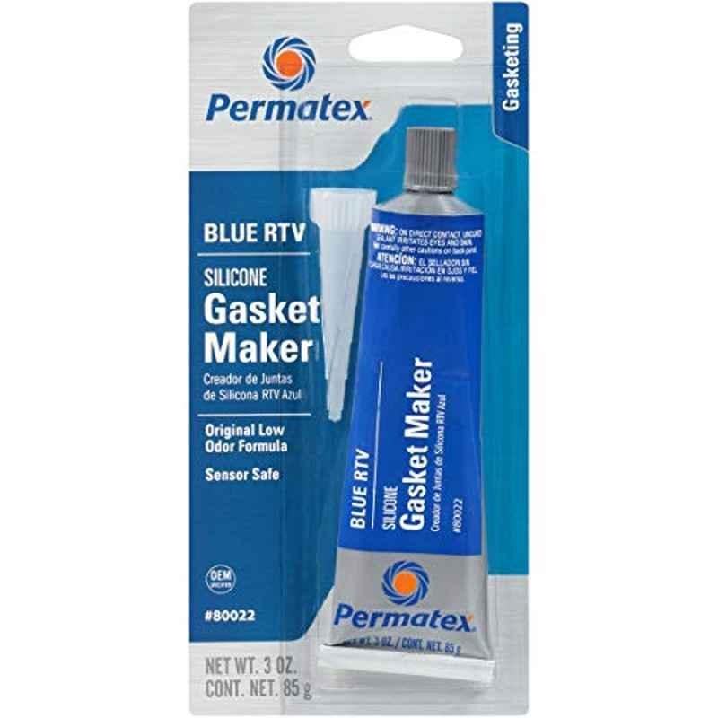 Permatex 3Oz Sensor-Safe Blue RTV Silicone Gasket Maker Tube, 80022