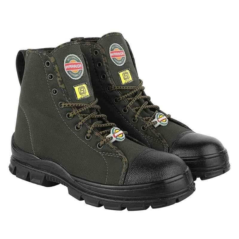 Liberty Warrior Jungle 88-46HSTG Leather Soft Toe Olive Work Safety Boots, LB-W88-OG, Size: 11