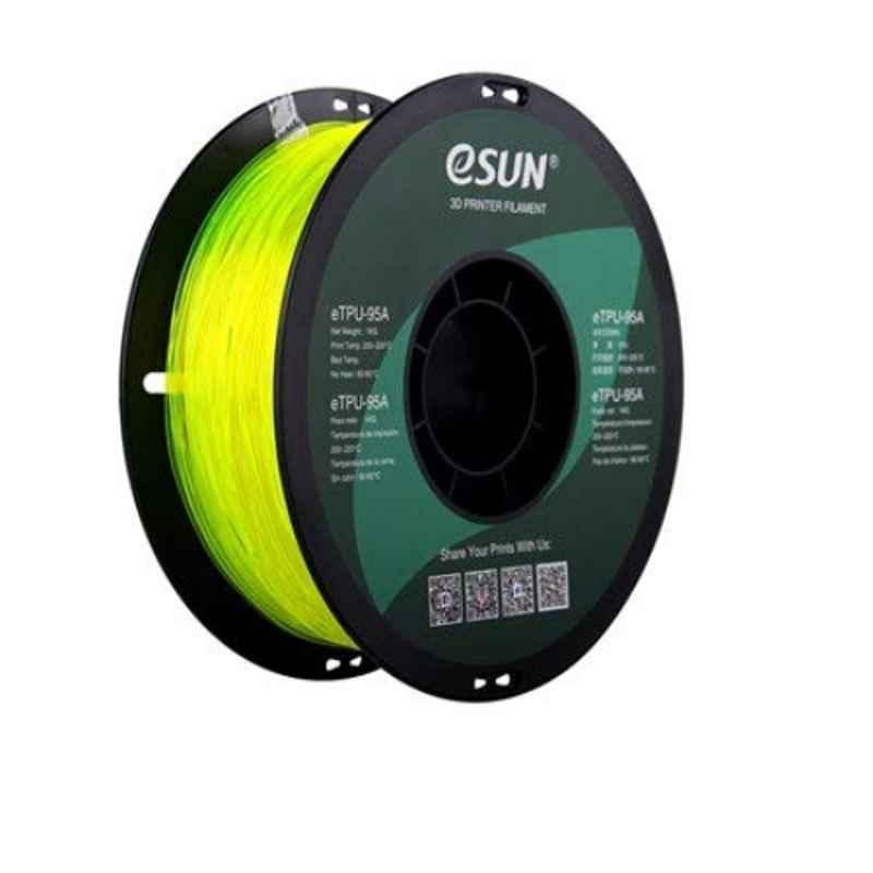 eSUN 1.75mm TPU Yellow Filament for 3D Printing, 3IDEA-ESUN-TPU-TRNS-YLW