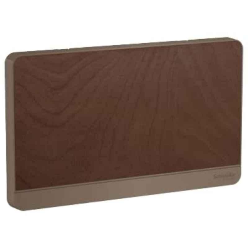 Schneider AvatarOn Wood Polished 2G Blank Plate, E8330TX-WD