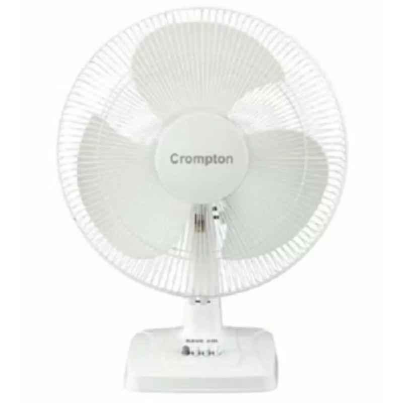 Crompton High Flo Neo White Table Fan, Sweep: 400 mm