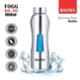 Baltra Fogg 1000ml Stainless Steel Silver Single Walled Water Bottle, BSL292 (Pack of 9)