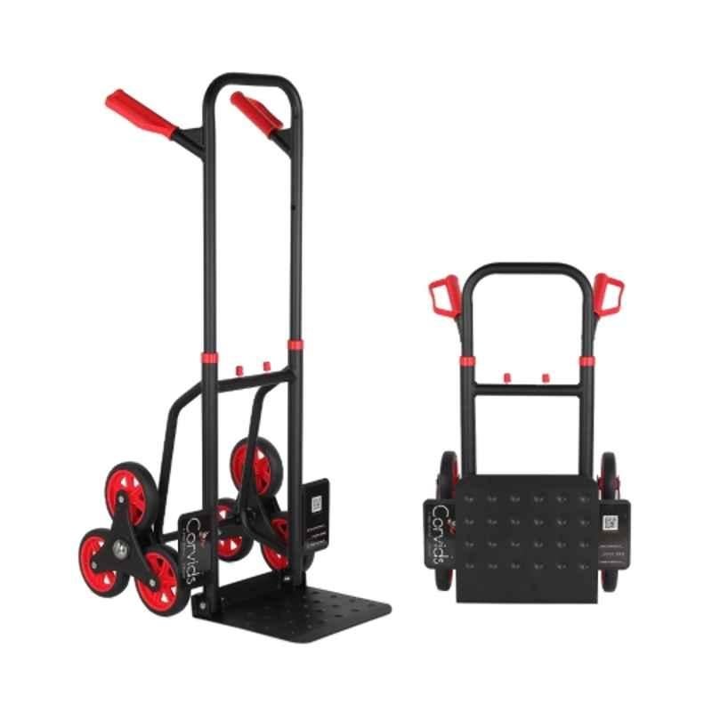Corvids 150kg Aluminium Black Stairs Climbing Steel Hand Truck, CHT-SC150