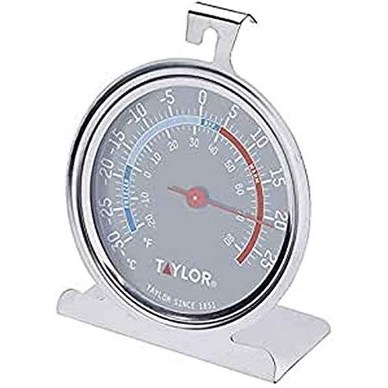 Taylor Pro 10cm Stainless Steel Silver Fridge Thermometer