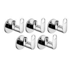 Fastgear Prime Stainless Steel Silver Chrome Finish Angle Valve, FG1193 (Pack of 5)