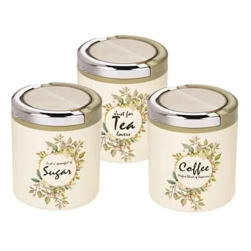 Trueware Plastic Tea Coffee & Sugar Container - 750 ml, 750 ml