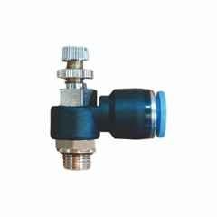 Mercury 1/4 inch 6mm G-Thread Push Type Elbow Flow Control Valve, ASC06-G02