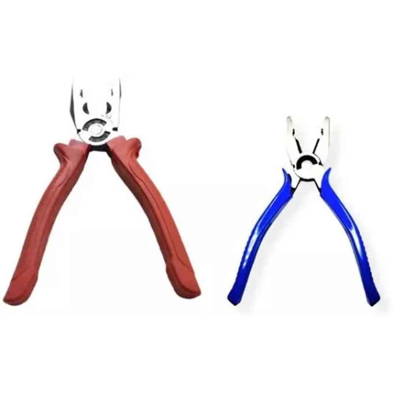 Sky Blue 2 Pcs 7.8 inch Lineman Plier Combo, SBE_PLIER_COMBO_MOD_01112