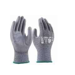 Tungsten Safety TEREX-5D PU Coated Grey Silicone Free Safety Gloves, Size: 8 (Pack of 600)