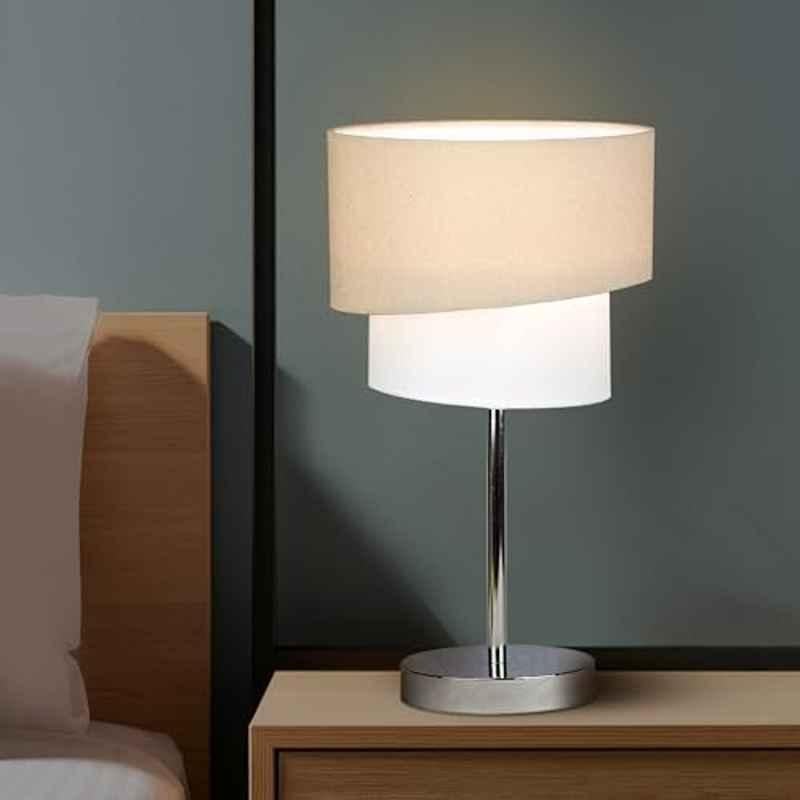 Magik Stellar Lady 9W Grey & Off White Table Lamp & 1.3m Cord, TDSL000GOW8002