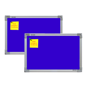 Nechams Notice Board Economy Combo Pack of 2 units Color Blue NBBLU43TF2PK