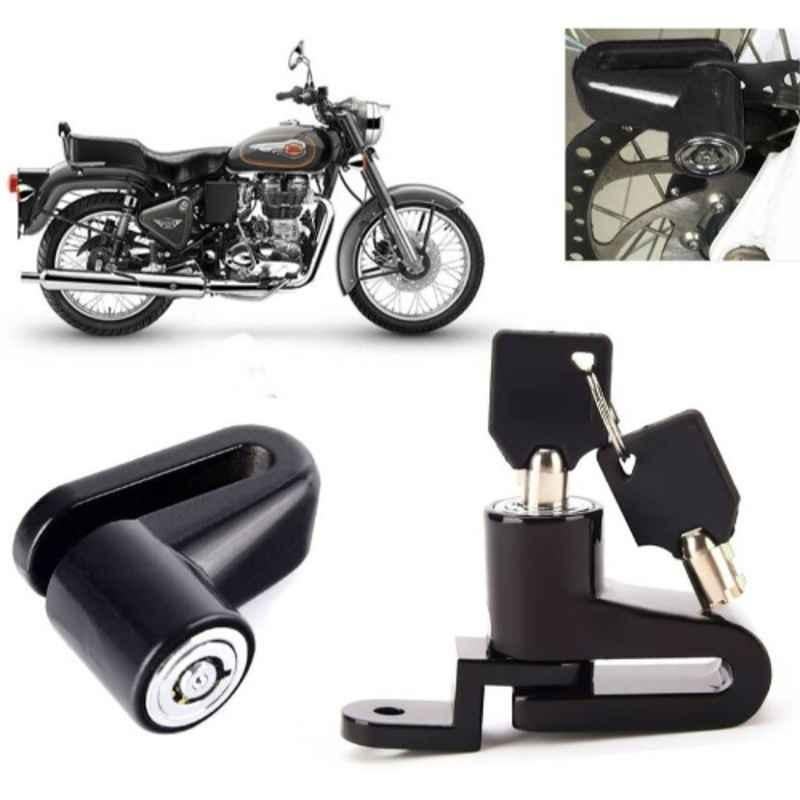 Auto Pearl Steel Black Disc Brake Lock, Lock_537