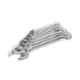 Spartan 8 Pcs Silver Carbon Steel Double Ended Open Jaw Spanner Set, SPA_CombiSPANpk8