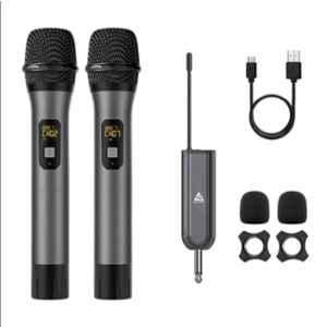 Audio Array 600Ohms UHF Dual Wireless Premium Metal Microphones, AM-W12