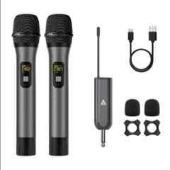 Audio Array 600Ohms UHF Dual Wireless Premium Metal Microphones, AM-W12