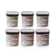 Trueware 6 Pcs Brown Eco Storage Printed Plastic Container Set, Capacity: 750ml & 1000ml