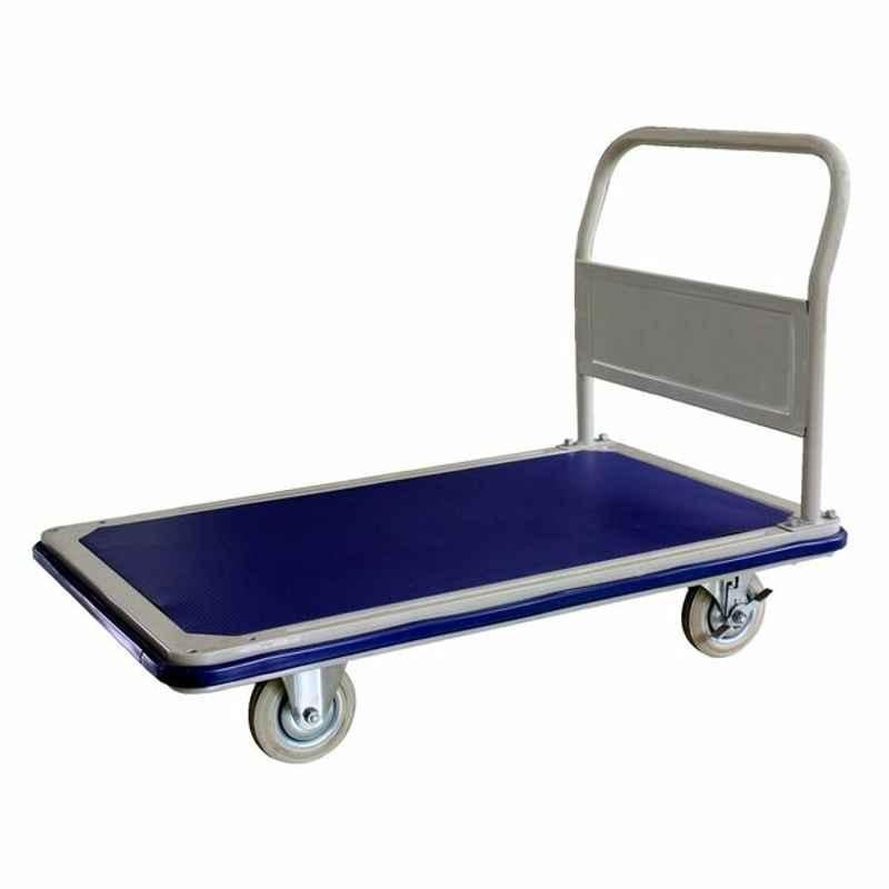 Gazelle GLP300 1160x760mm Blue Platform Trolley with Foldable Handle